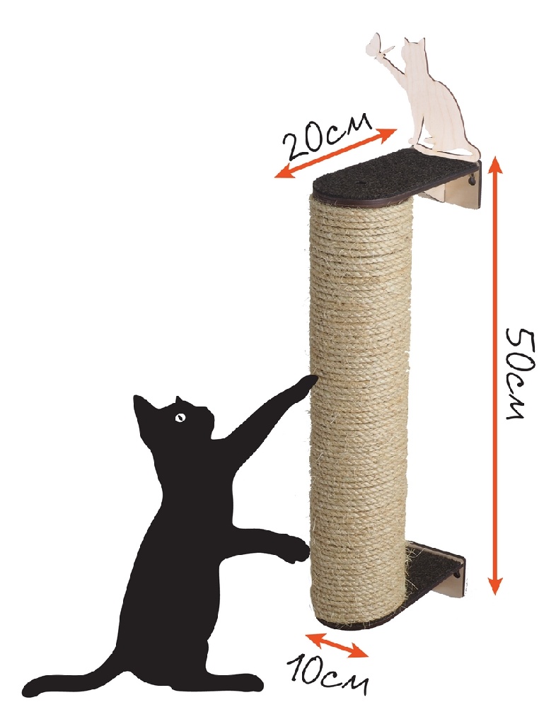 Размеры когтеточки для кошек
